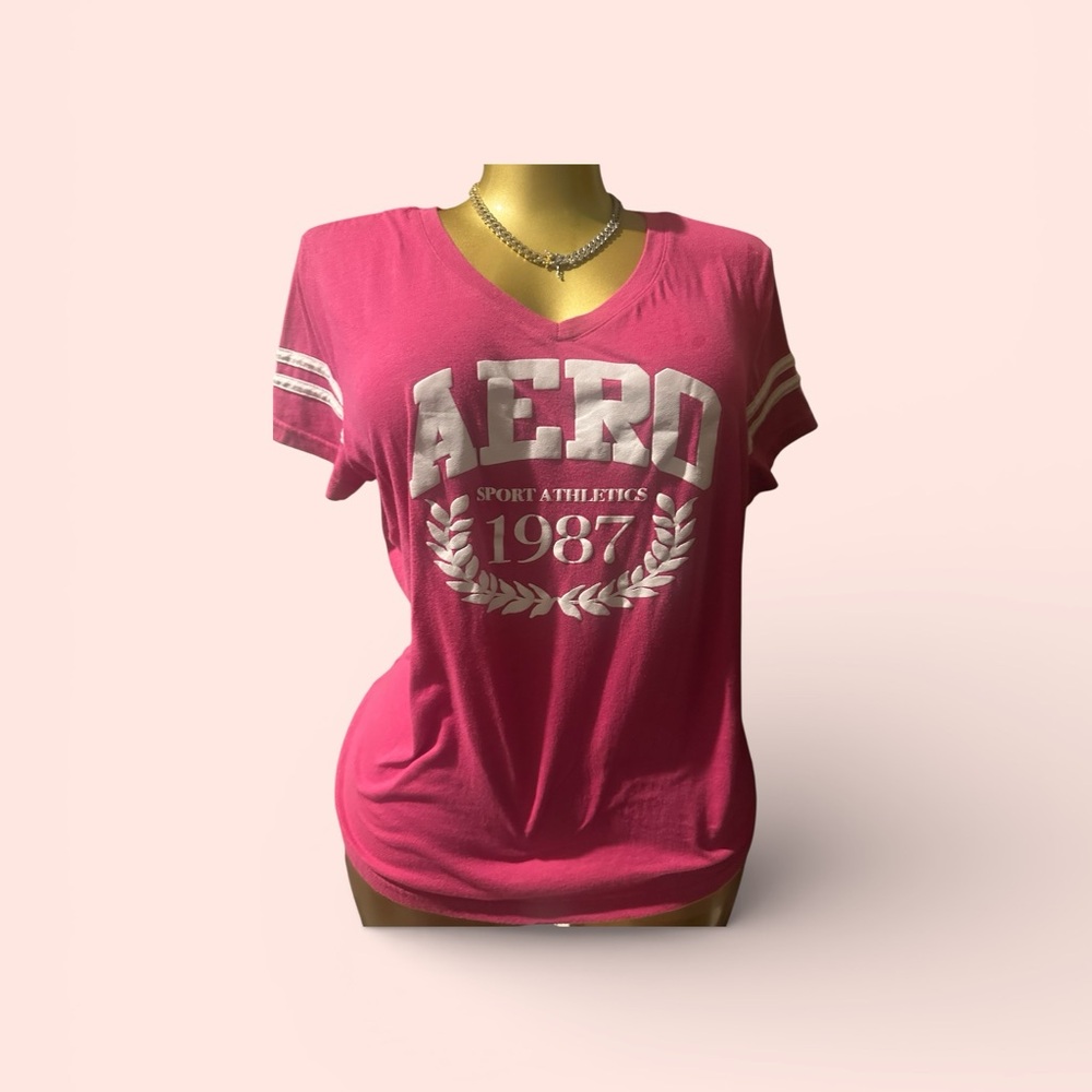 Aeropostale Pink Graphic Tee